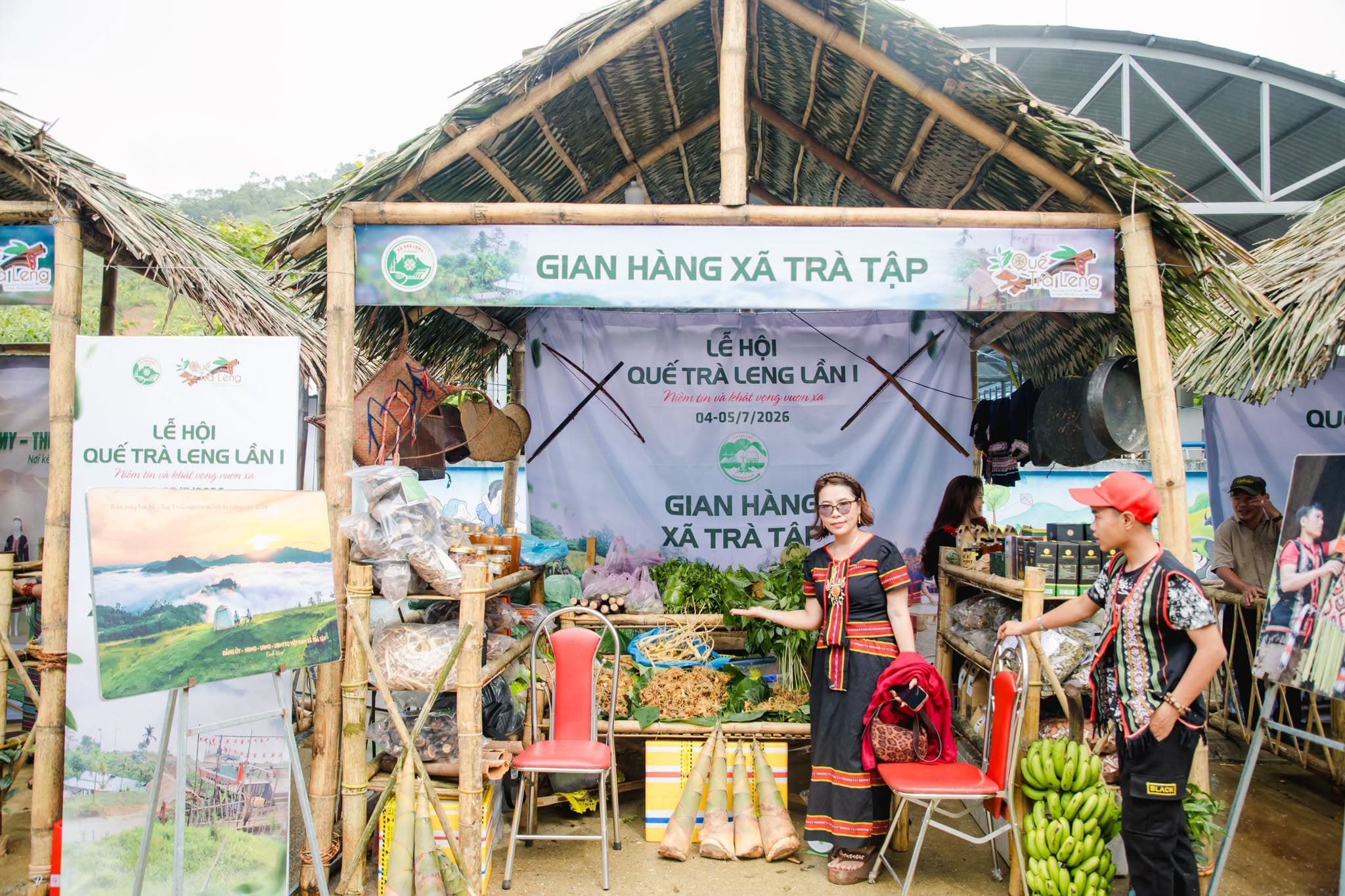 Gian hàng - Lễ hội Hương Quế Trà Leng lần thứ I